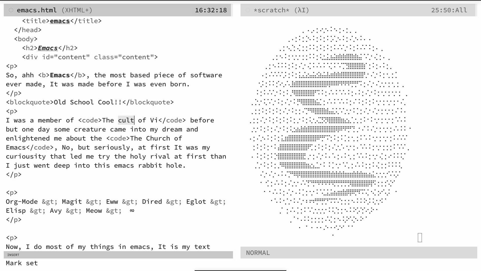 a screenshot of this very file in emacs